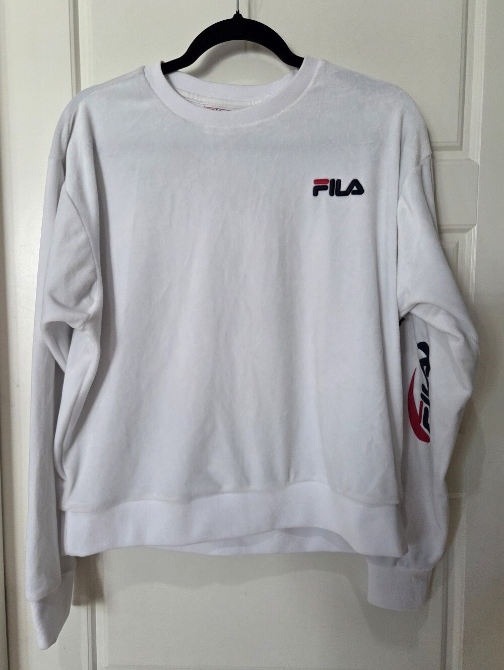 Fila Plush Velour Logo Sweatshirt